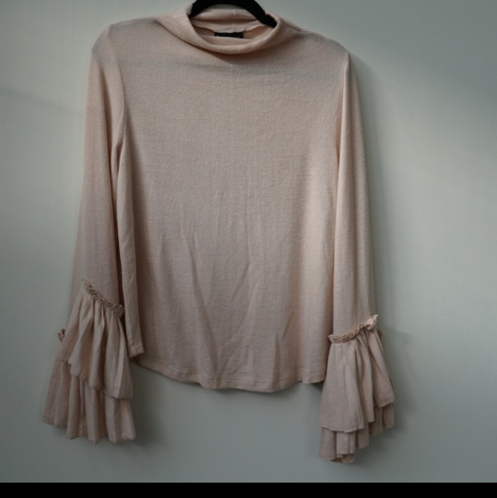 🌻 Dusty Rose Pleated Top Sweater Nordstrom